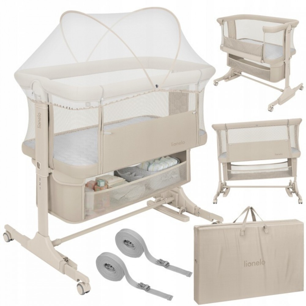 Lionelo Jodie Λίκνο Συγκοίμησης Beige Cream