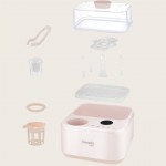 Lionelo Steamup Αποστειρωτής - Στεγνωτήρας - Θερμαντήρας 3 σε 1 Beige