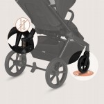 Πολυκαρότσι Lionelo Freya 3 σε 1 έως 22kg με αναδιπλούμενο Πορτ-Μπεμπέ Black