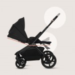Πολυκαρότσι Lionelo Freya 3 σε 1 έως 22kg με αναδιπλούμενο Πορτ-Μπεμπέ Black
