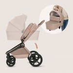 Πολυκαρότσι Lionelo Freya 3 σε 1 έως 22kg με αναδιπλούμενο Πορτ-Μπεμπέ Beige Sand