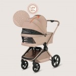 Πολυκαρότσι Lionelo Freya 3 σε 1 έως 22kg με αναδιπλούμενο Πορτ-Μπεμπέ Beige Sand