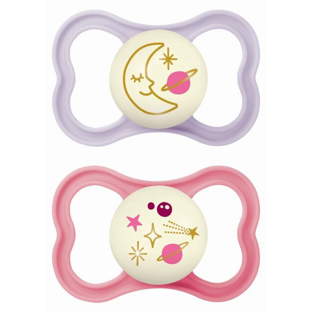 Πιπίλα Air Night Σιλικόνης 16+ μηνών - Ροζ