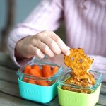 Melii Γυάλινα Δοχεία Φαγητού & Σνακ σε Θήκες Σιλικόνης 3τμχ. 160ml Mint-Lime-Blue