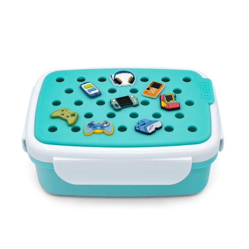 Melii Bento Φαγητοδοχείο με Charms 880ml - Μπλε