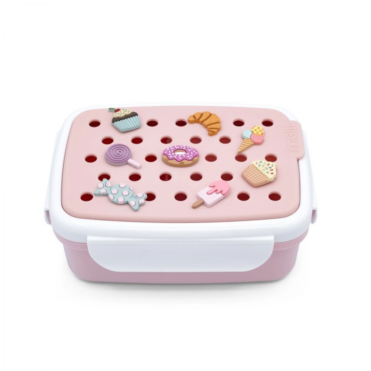 Melii Bento Φαγητοδοχείο με Charms 880ml - Ροζ