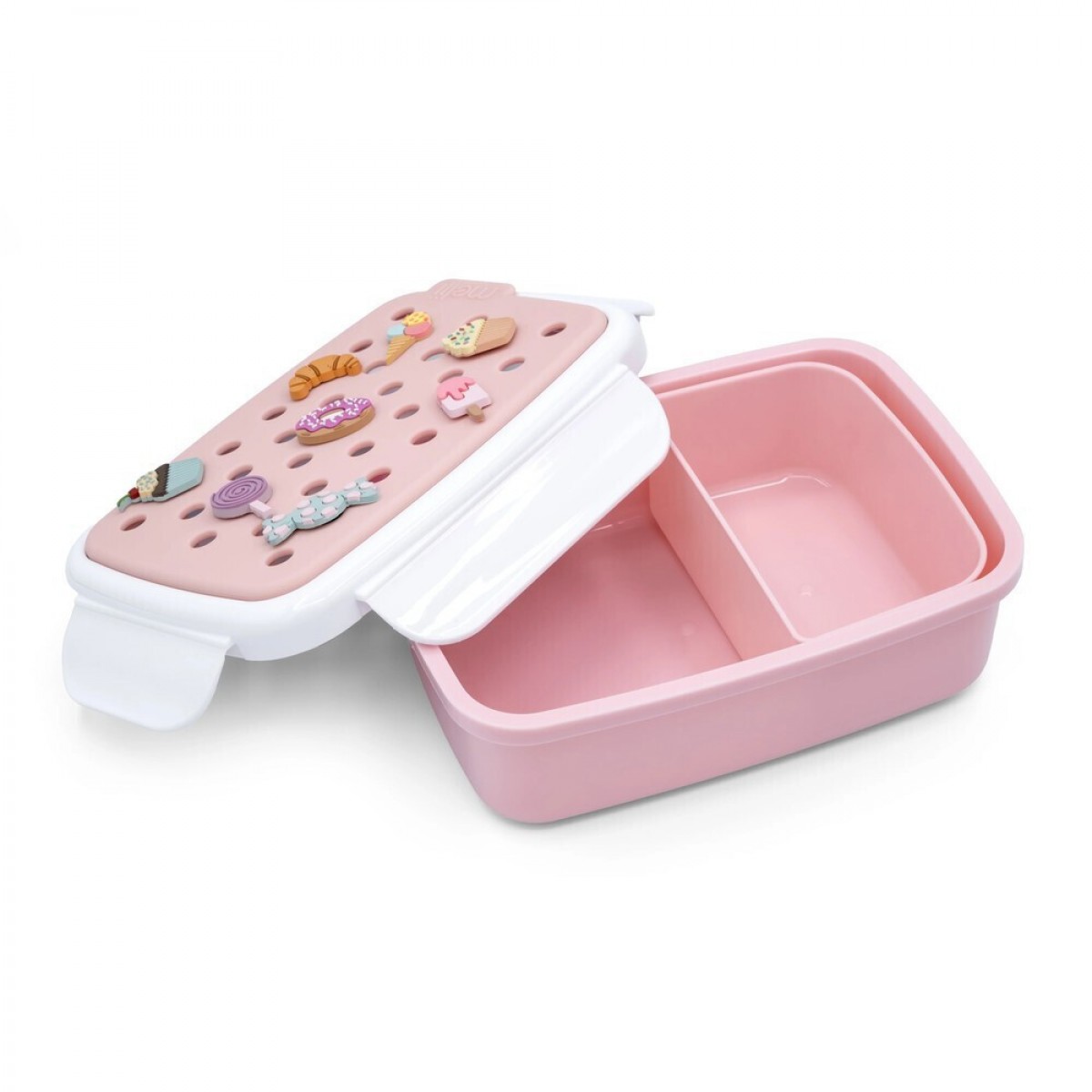 Melii Bento Φαγητοδοχείο με Charms 880ml - Ροζ