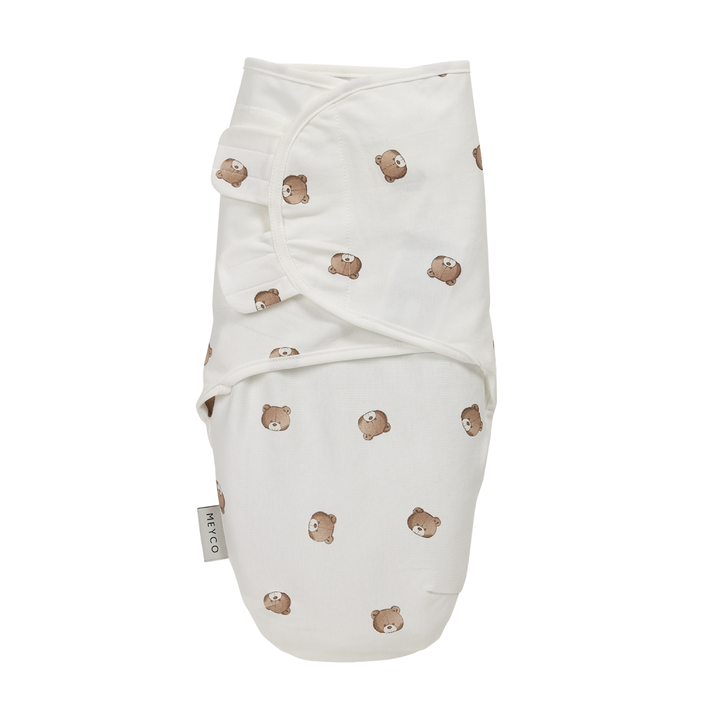 Meyco Καλοκαιρινός Υπνόσακος Κουβέρτα Swaddle Bear Multicolor  0-3 μηνών