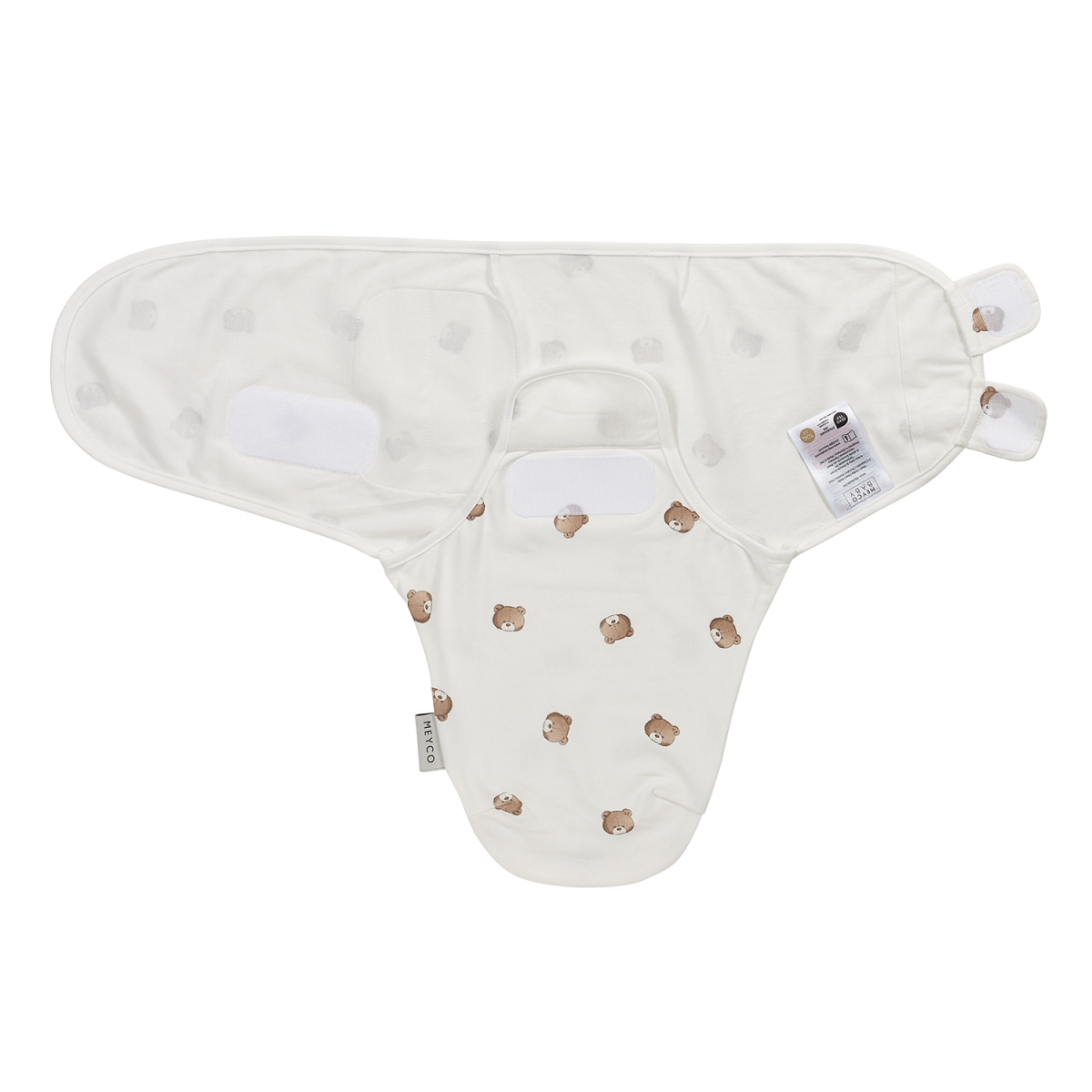 Meyco Καλοκαιρινός Υπνόσακος Κουβέρτα Swaddle Bear Multicolor  0-3 μηνών