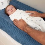 Meyco Καλοκαιρινός Υπνόσακος Κουβέρτα Swaddle Moon Indigo 0-3 μηνών