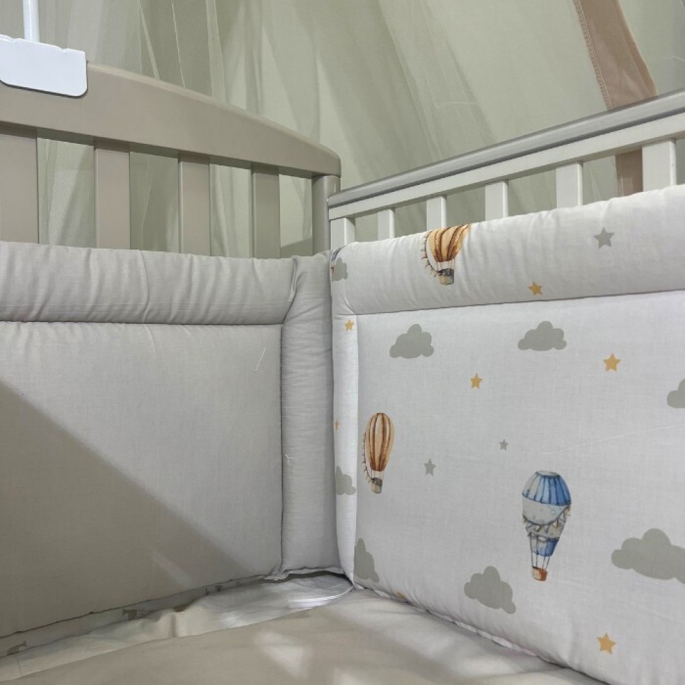 Πάντα Kρεβατιού Αερόστατο Γκρι  Natalino Bebelino