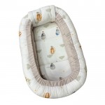 Βρεφική φωλιά 3in1 NATALINO BEBELINO Αερόστατα Γκρι   με φερμουάρ