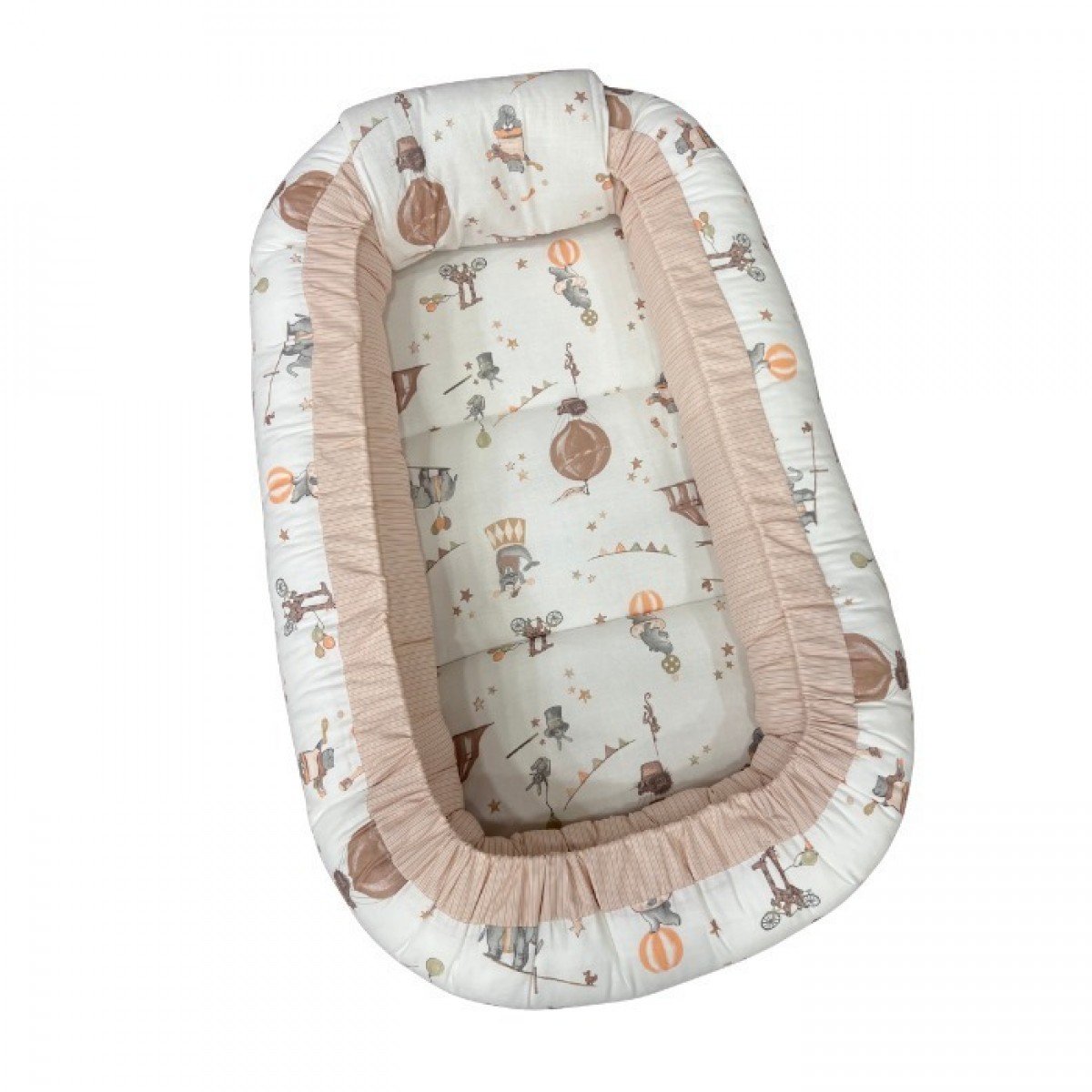 Βρεφική φωλιά 3in1 NATALINO BEBELINO Λούνα Παρκ   με φερμουάρ