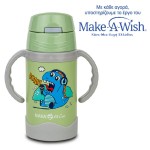 Θερμός Μπουκάλι Ανοξείδωτο “We Care” πράσινο 300ml με Καλαμάκι Nava