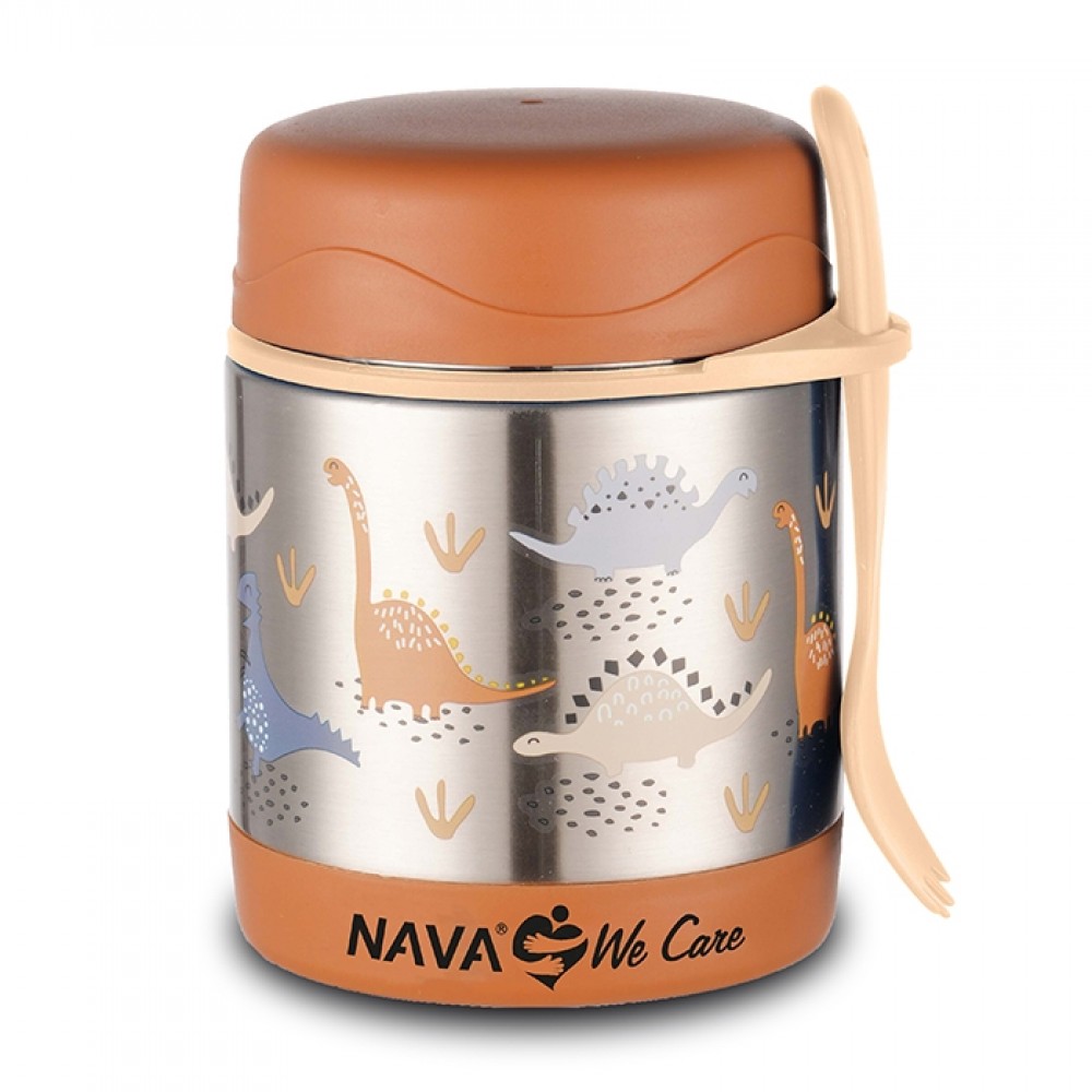 Θερμός Φαγητού 350ml "We Care" Nava Καφέ