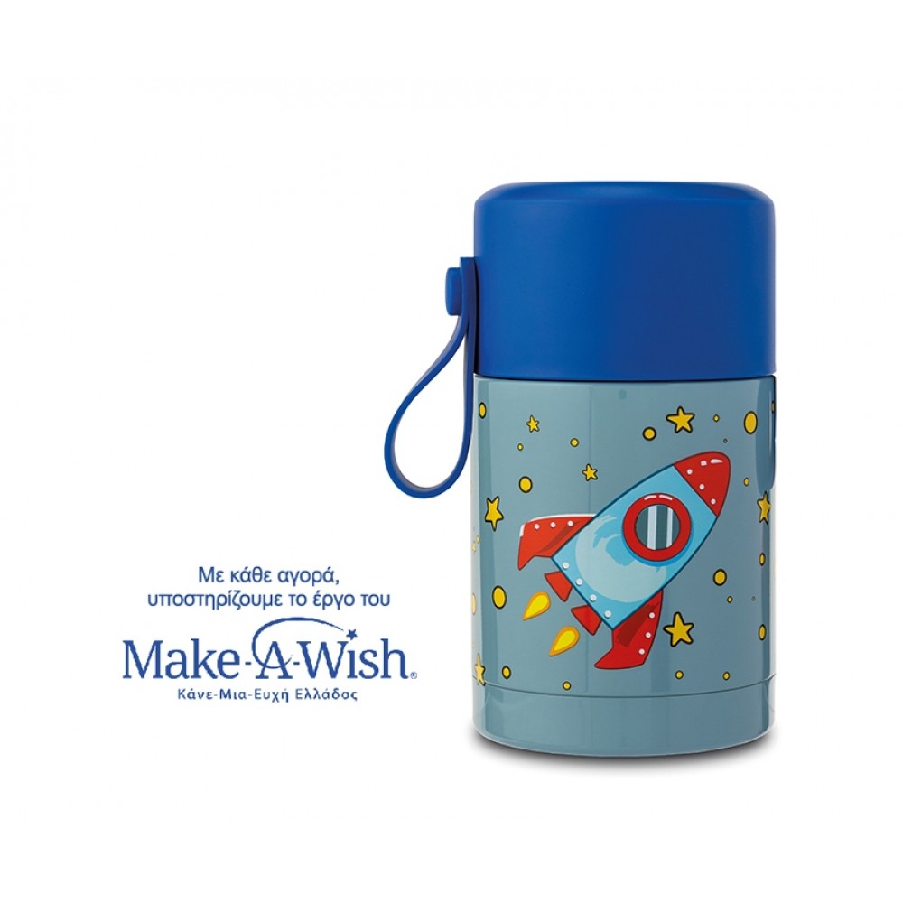 Θερμός Φαγητού 400ml "We Care" Nava Μπλε