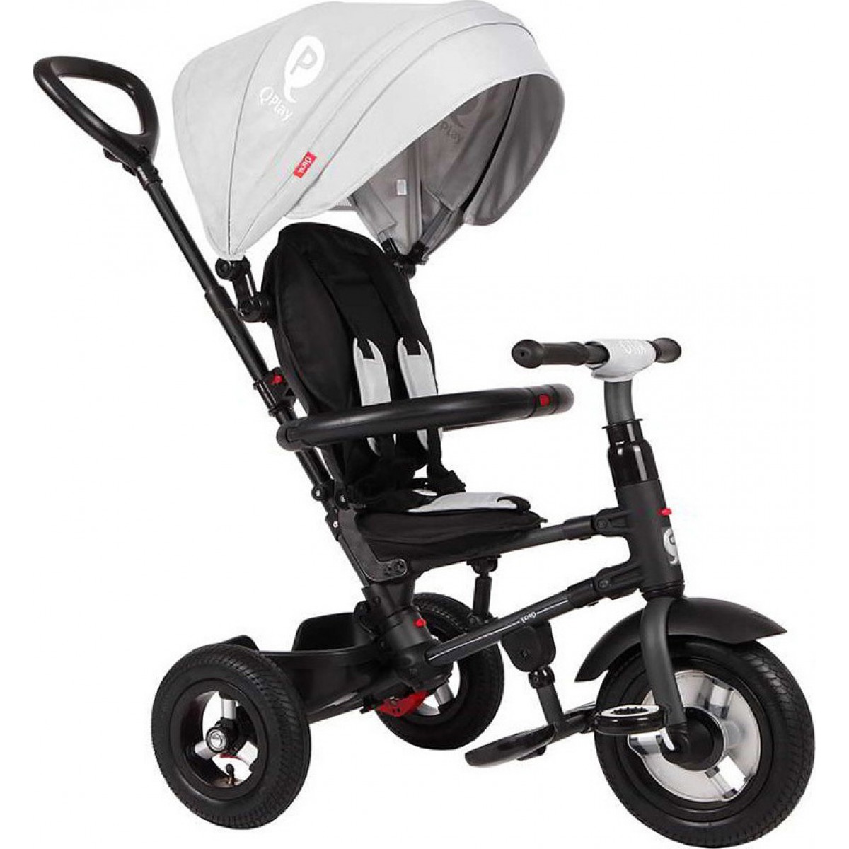 Τρίκυκλο Ποδήλατο Rito Air Grey QPlay
