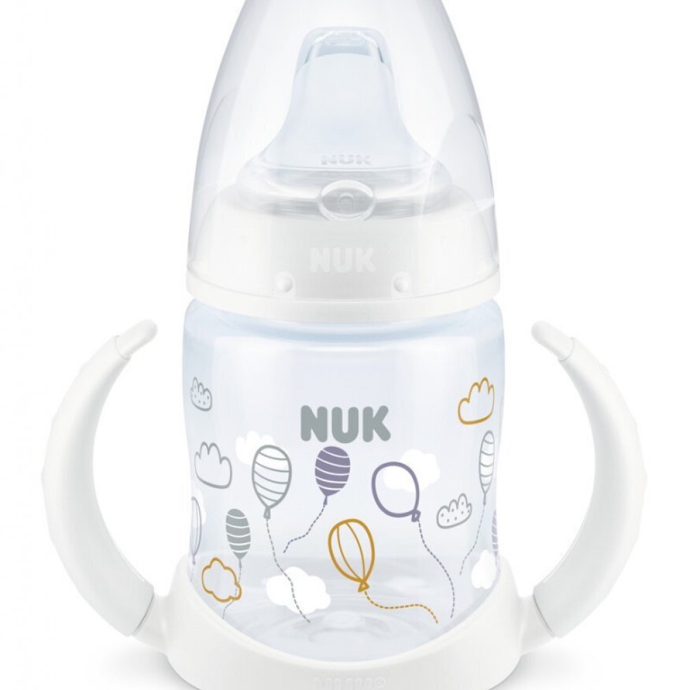 NUK First Choice Μπιμπερό Εκπαίδευσης με ρύγχος σιλικόνης 6-18m 150ml Λευκό