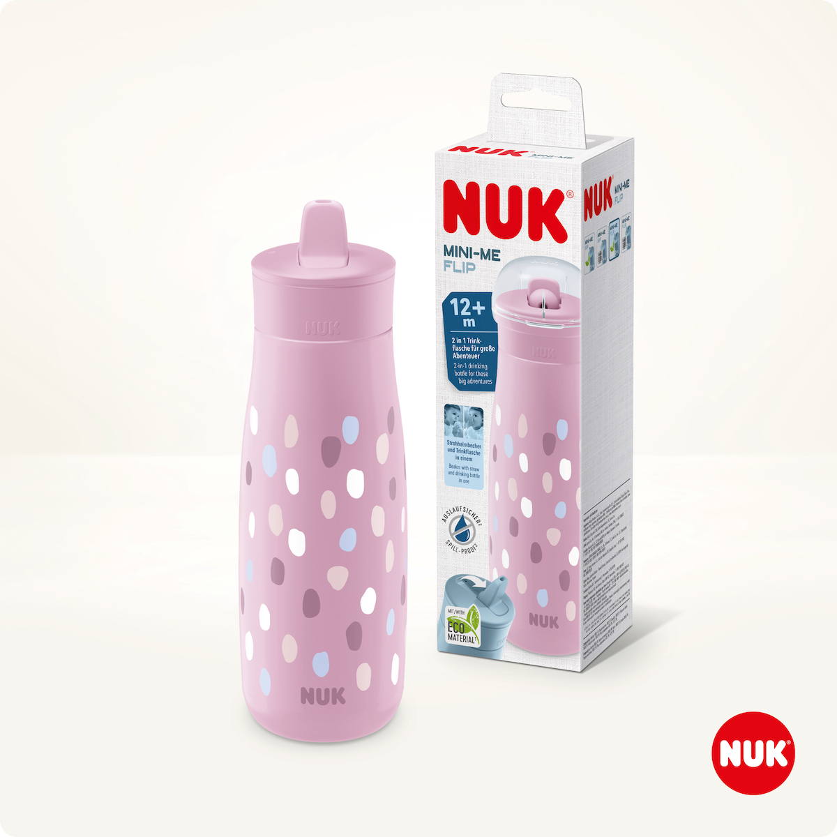 NUK Mini-Me Flip Παγουράκι με Ρύγχος 2 σε 1 για 12m+, 450ml