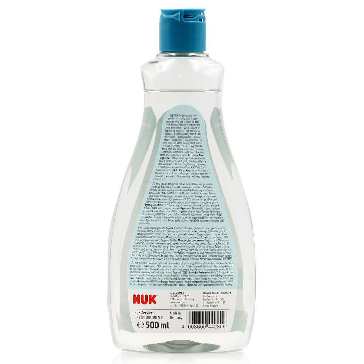 Nuk Υγρό Καθαρισμού Για Μπιμπερό 500ml