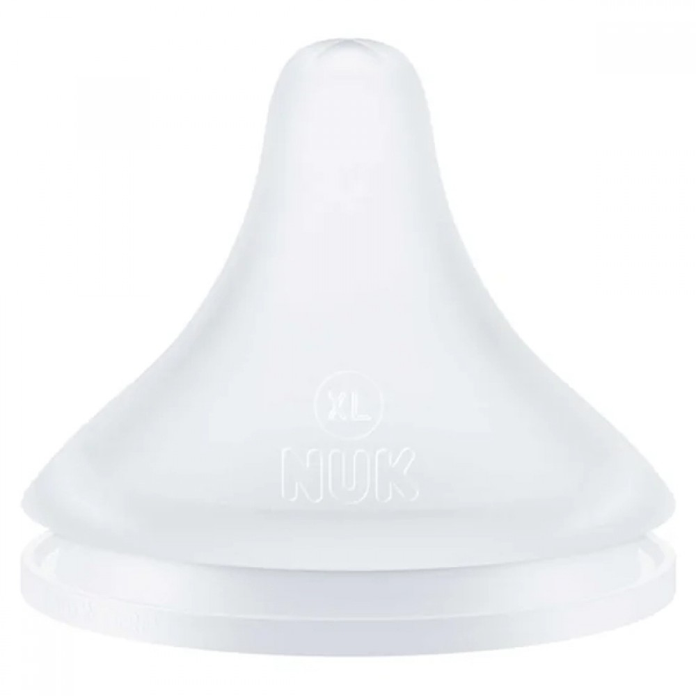 Nuk | Perfect Match Θηλή Σιλικόνης Μέγεθος  Flow Control 6m+ XL  2τεμ