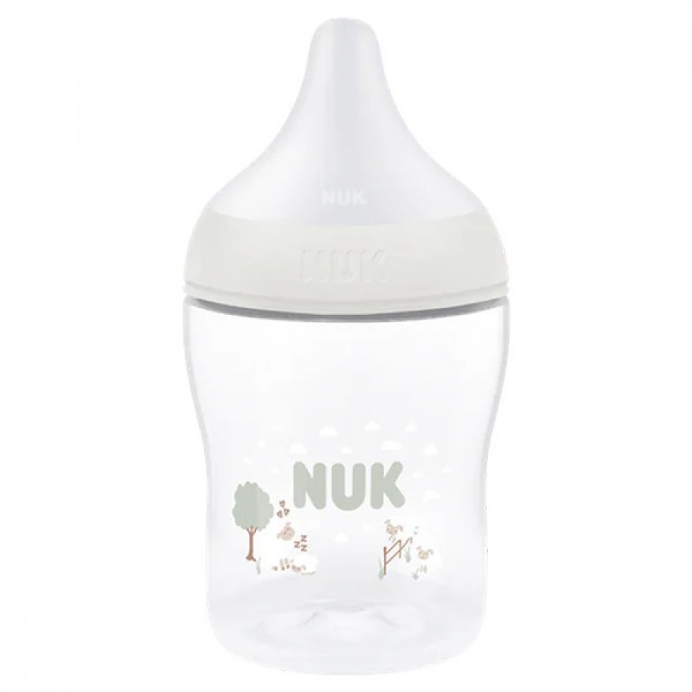 Nuk Πλαστικό Μπιμπερό Perfect Match Κατά των Κολικών με Θηλή Σιλικόνης για 0+ μηνών Sheep 150ml