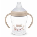 Nuk Perfect Match Εκπαιδευτικό Μπιμπερό με Στόμιο Σιλικόνης & 2 Λαβές για 6+ Μηνών  Μαϊμουδάκια, 150ml