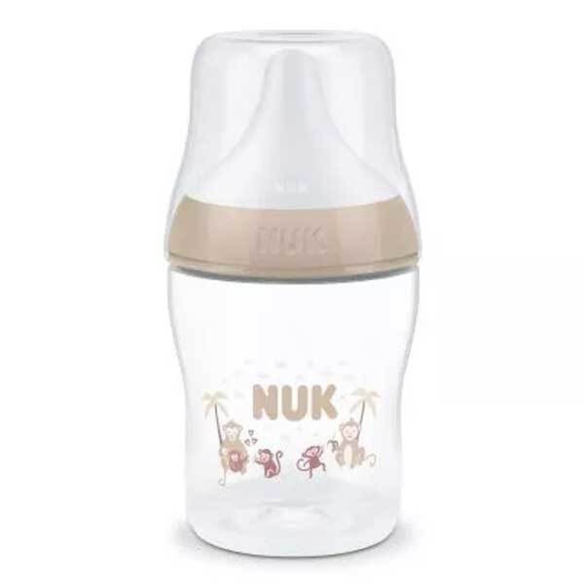 Nuk Πλαστικό Μπιμπερό Perfect Match Κατά των Κολικών με Θηλή Σιλικόνης για 0+ μηνών Μαϊμουδάκια 150ml