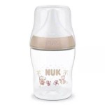 Nuk Πλαστικό Μπιμπερό Perfect Match Κατά των Κολικών με Θηλή Σιλικόνης για 0+ μηνών Μαϊμουδάκια 150ml