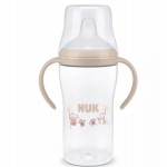 Nuk Perfect Match Εκπαιδευτικό Μπιμπερό με Στόμιο Σιλικόνης & 2 Λαβές για 6+ Μηνών  Μαϊμουδάκια, 260ml