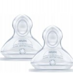 Nuk First Choice Plus Θηλή Σιλικόνης 3m+ 2τμχ Μεσαίας Οπής