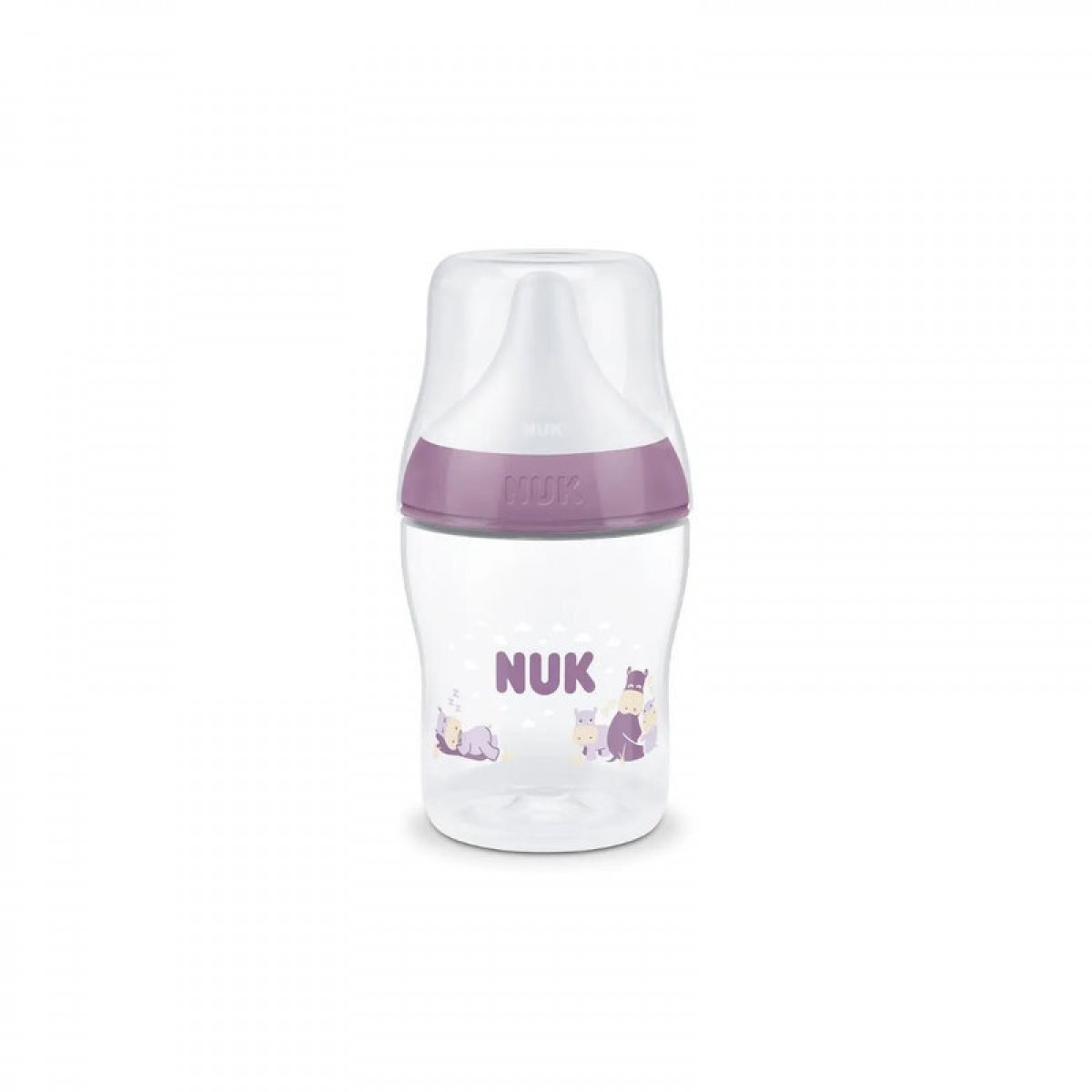 Nuk Πλαστικό Μπιμπερό Perfect Match Κατά των Κολικών με Θηλή Σιλικόνης για 0+ μηνών Μωβ150ml