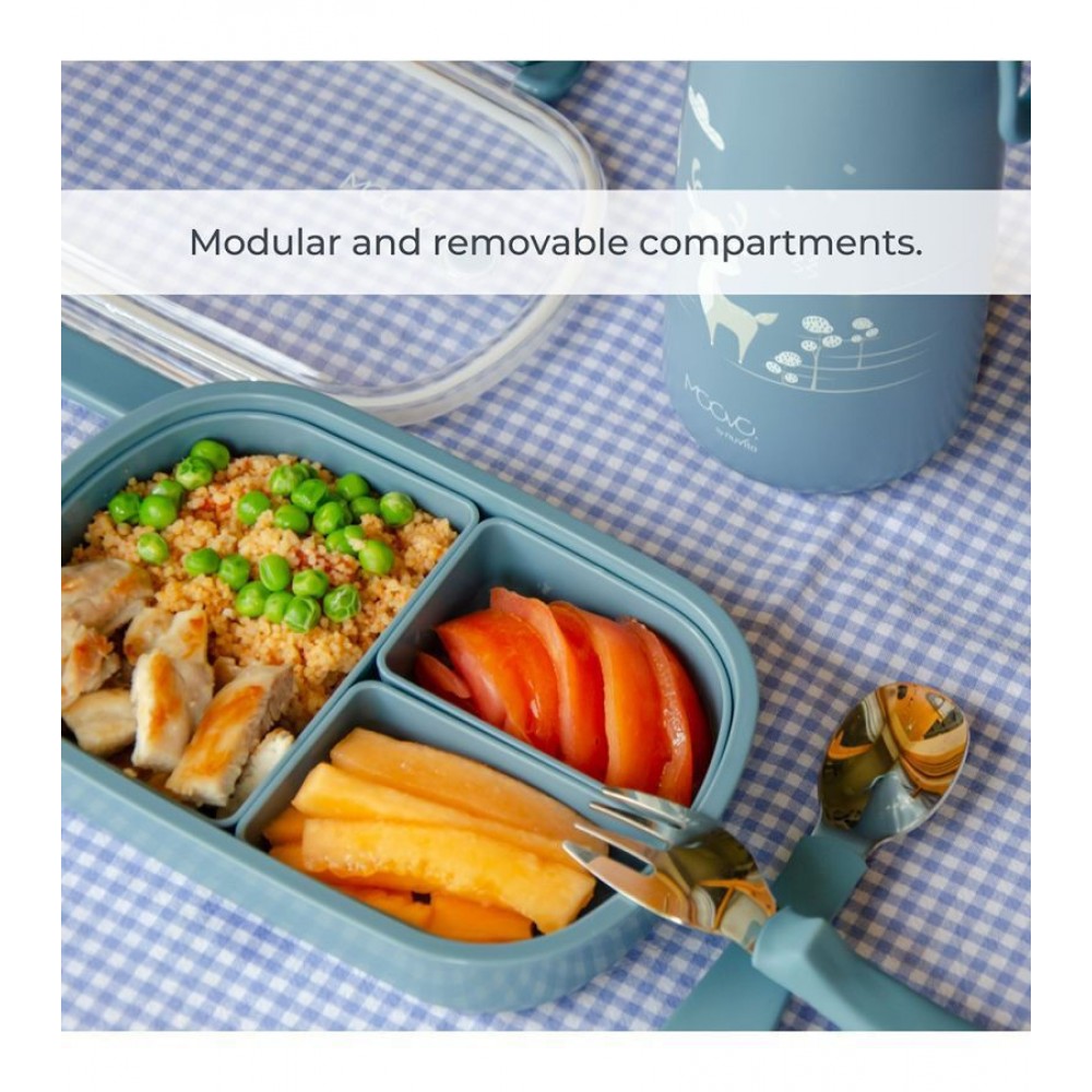Nuvita Φαγητοδοχείο Lunch Box Sage Green 490ml