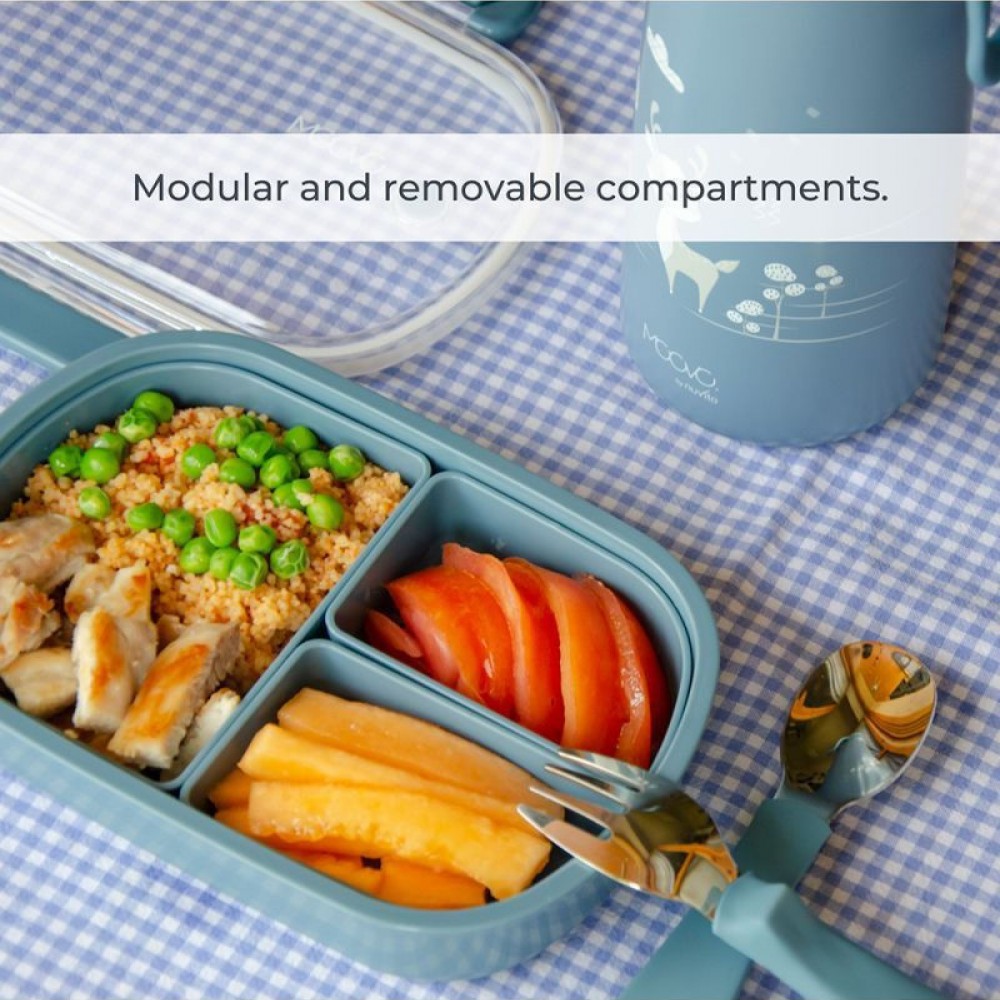 Nuvita Φαγητοδοχείο Lunch Box English Rose 490ml