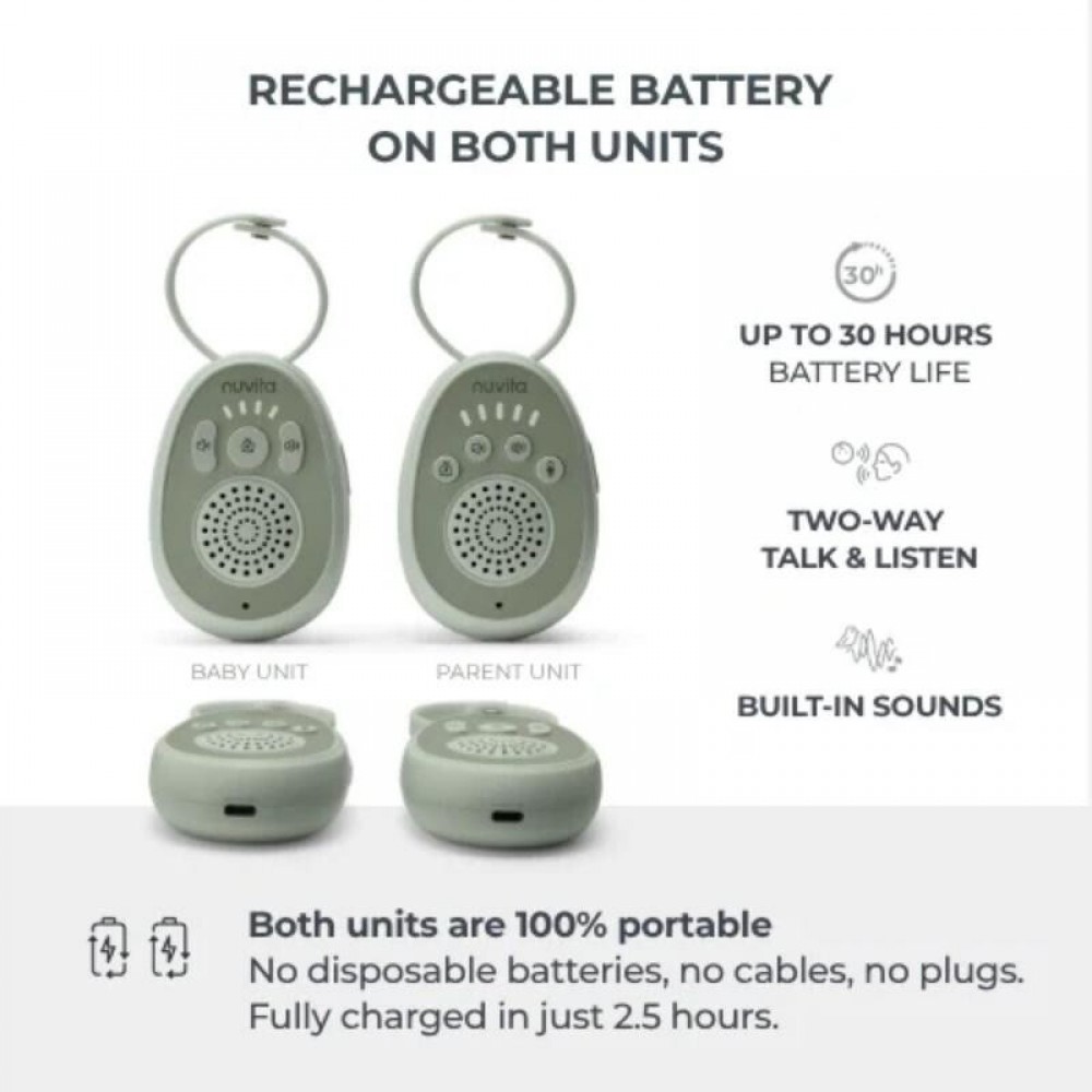 Nuvita Ηχητική Ενδοεπικοινωνία Audio Baby Monitor 3020 Nuvita