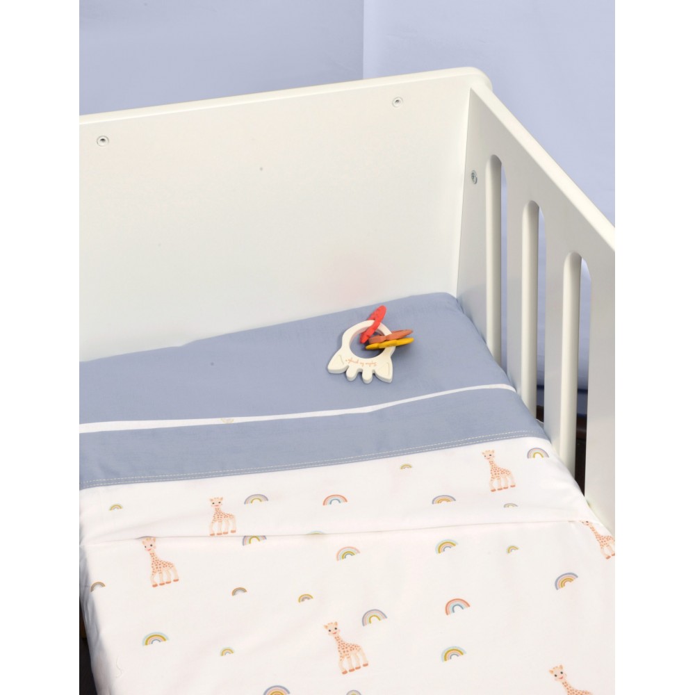 Σετ Σεντόνια Λίκνου  2τ -75×110-100% Βαμβάκι Design 501 Sophie La Girafe