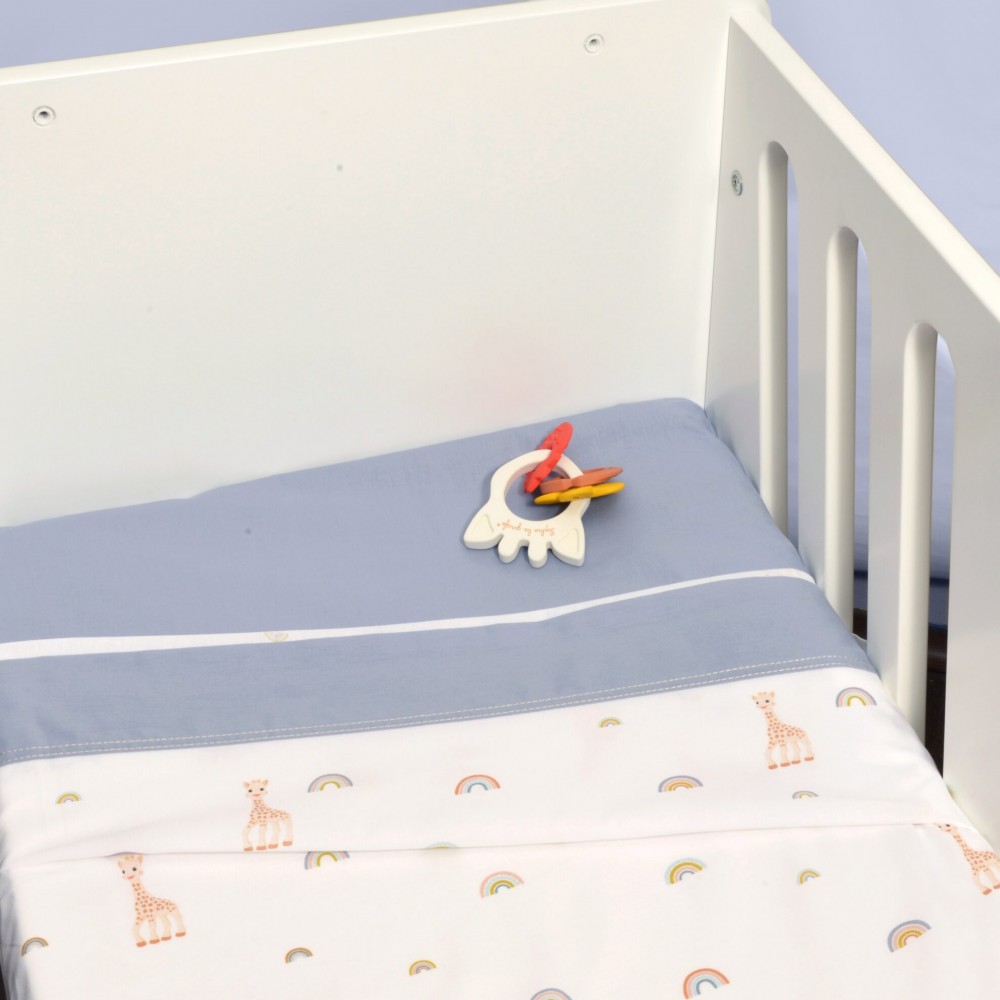 Σετ Σεντόνια Λίκνου  2τ -75×110-100% Βαμβάκι Design 501 Sophie La Girafe