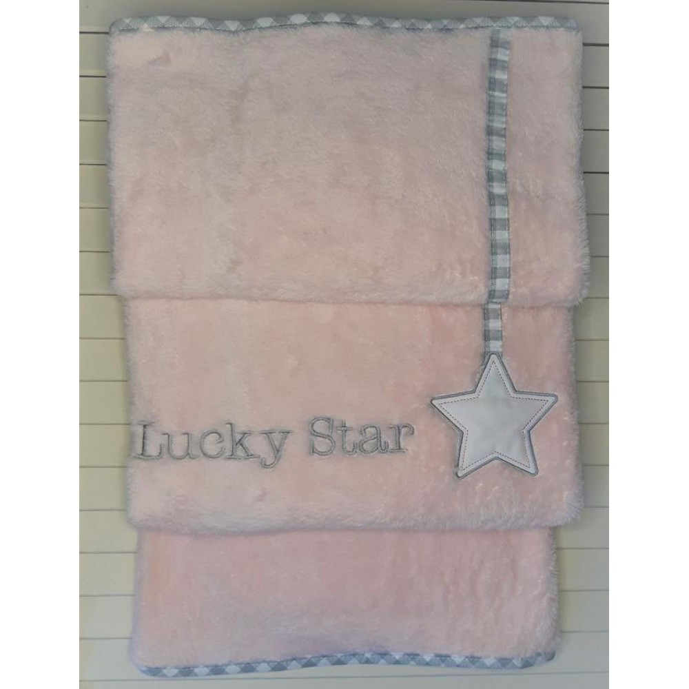 Oliver Baby Κουβέρτα Fleece ροζ  80X100cm  