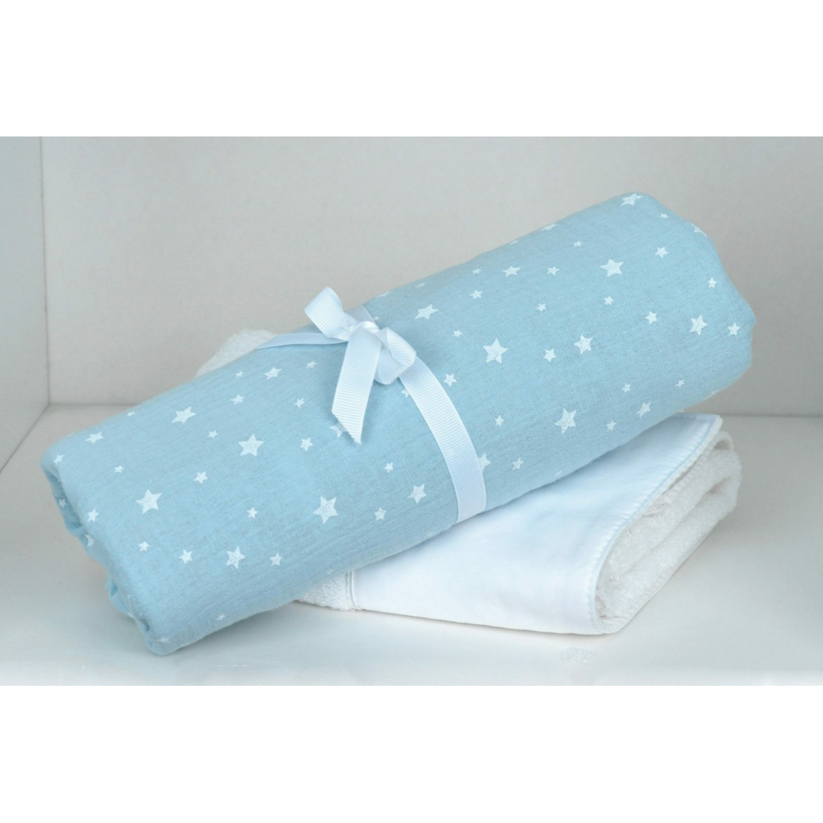 Σιέλ Πάνα μουσελίνα Oliver Baby 65x65 Σιέλ Πάνα μουσελίνα Oliver Baby 65x65