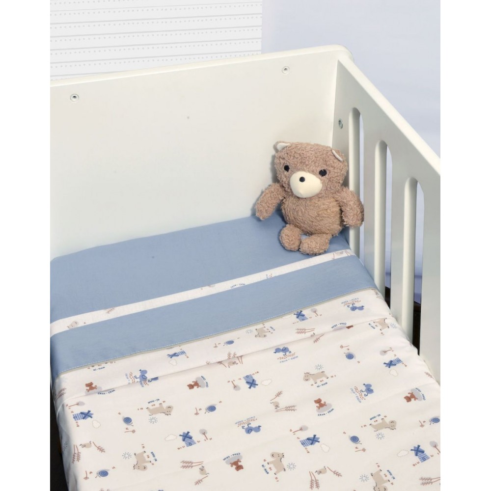 Σετ Σεντόνια Λίκνου Baby Oliver Ραφ  (2τεμ.)