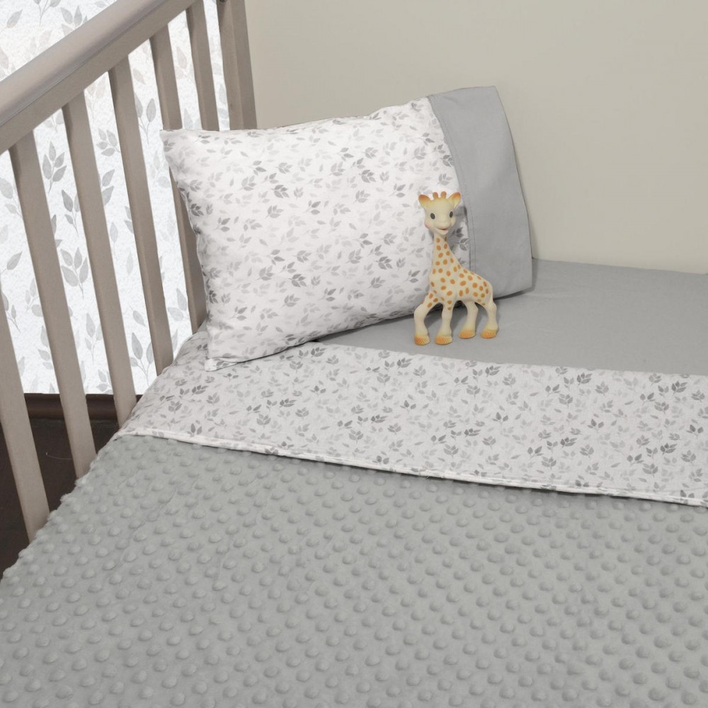 Κουβέρτα Αγκαλιάς Διπλής Όψης Minky Design 504 Sophie La Girafe Grey 