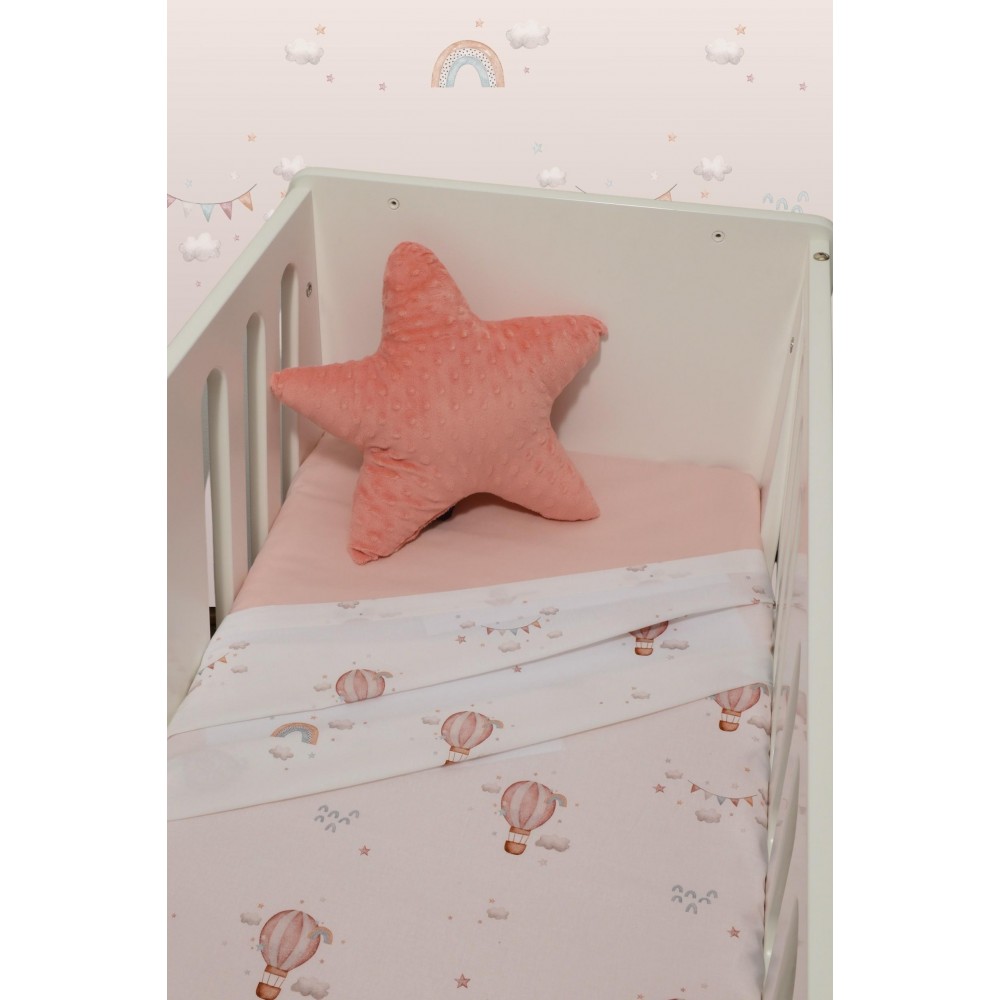 Σετ 2 Σεντόνια Λίκνου 80x110cm 100% Βαμβάκι Des. 422 Oliver Baby