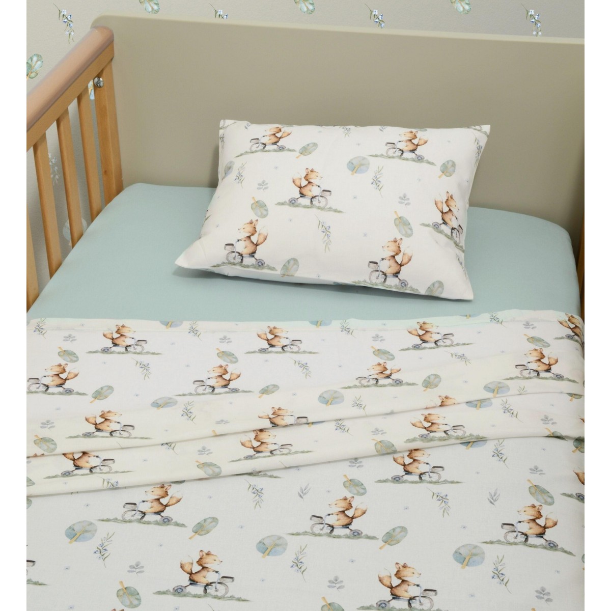 Σεντόνια Κούνιας Σετ 3τ -110×170 με λάστιχο Des.423 Oliver Baby