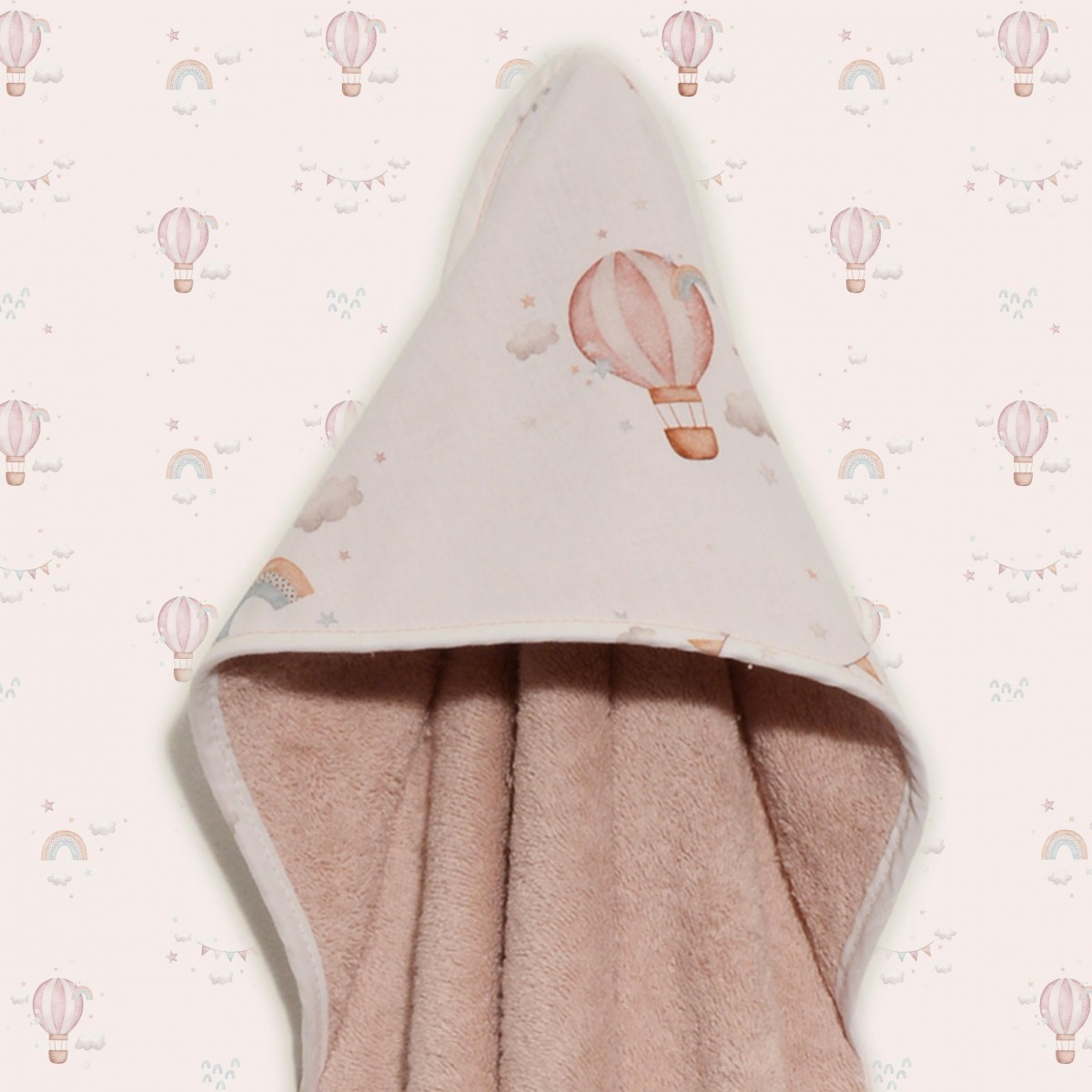 Μπουρνούζι κάπα 75×75 100% βαμβάκι 450 γρμ/τμ Des. 422 Oliver Baby