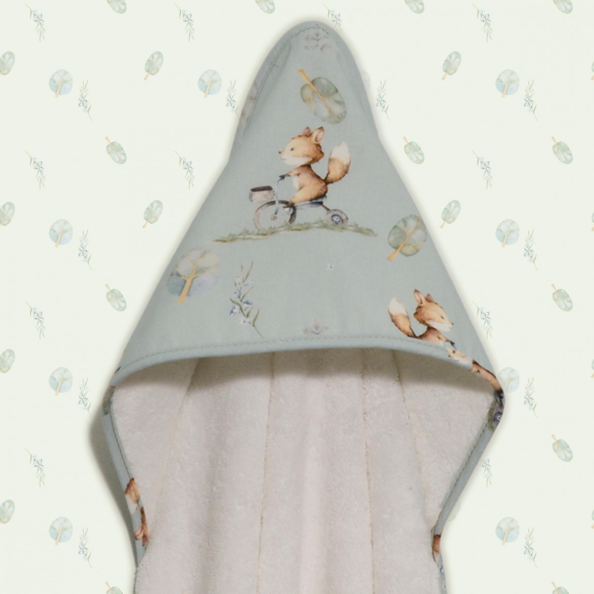 Μπουρνούζι κάπα 75×75 100% βαμβάκι 450 γρμ/τμ Des.429 Oliver Baby