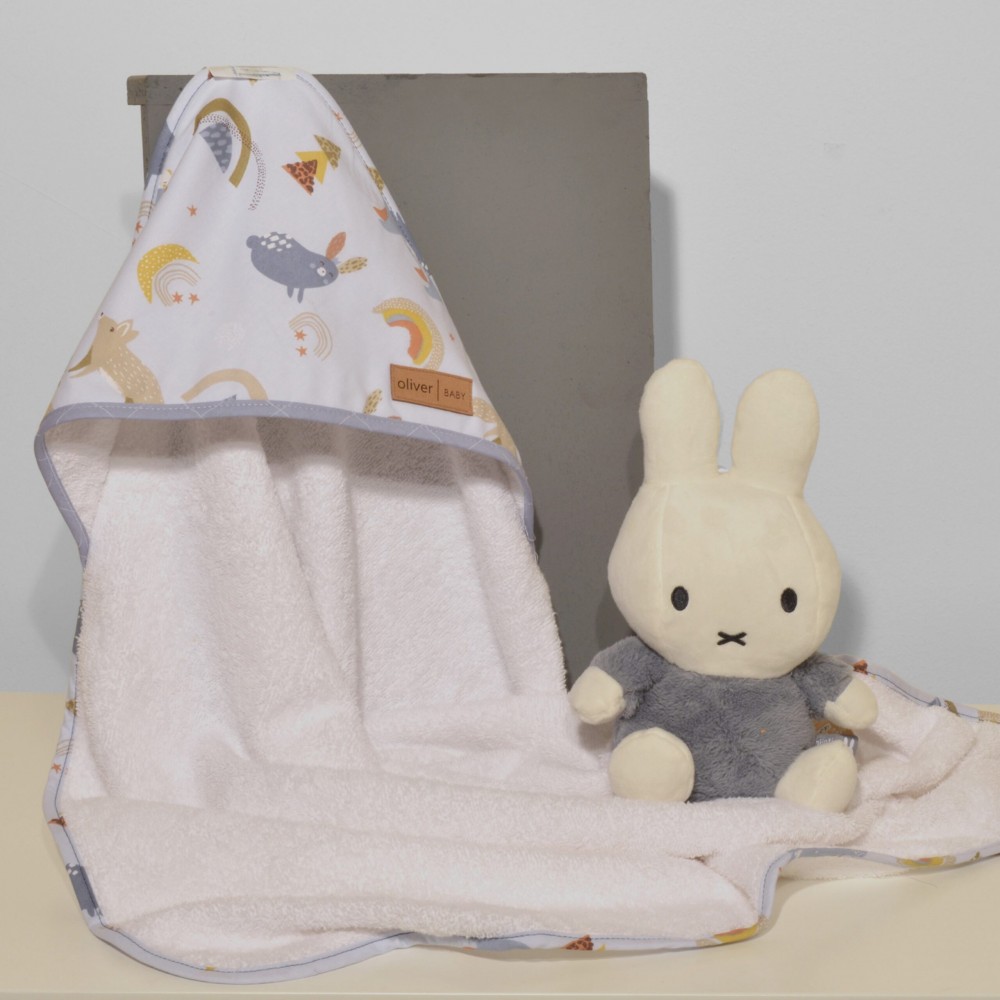 Mπουρνούζι κάπα 75χ75 Oliver Baby ΣΙΕΛ 450 grs/sqm Oliver Baby