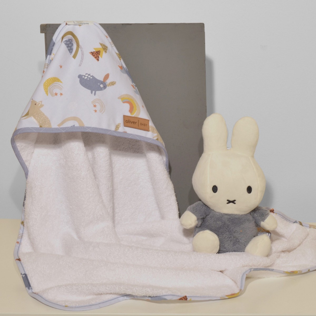 Mπουρνούζι κάπα 75χ75 Oliver Baby ΣΙΕΛ 450 grs/sqm Oliver Baby