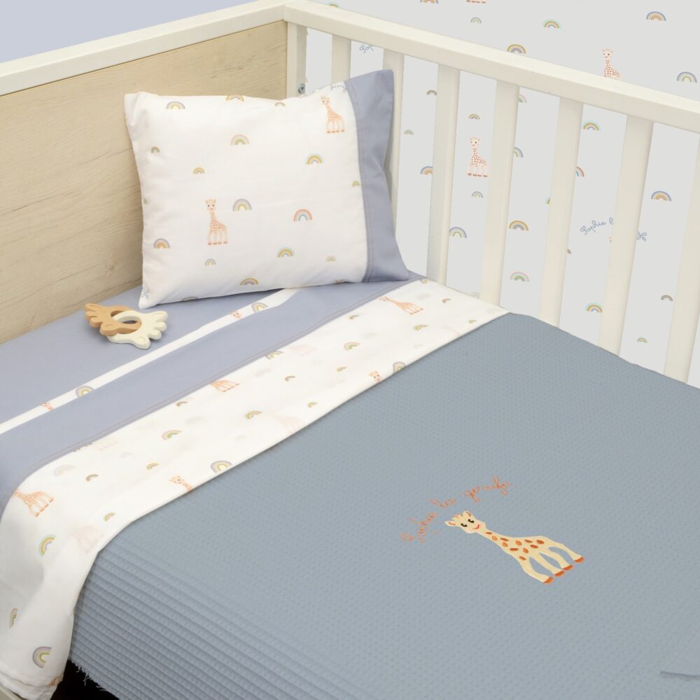  Κουβέρτα Πικέ Αγκαλιάς 100x140cm Design 501 Sophie La Girafe