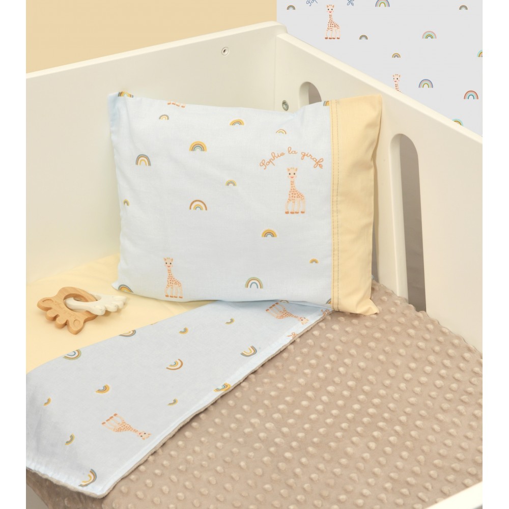 Κουβέρτα Λίκνου Διπλής Όψης Minky Design 504 Sophie La Girafe Κουβέρτα Λίκνου Διπλής Όψης Minky Design 504 Sophie La Girafe