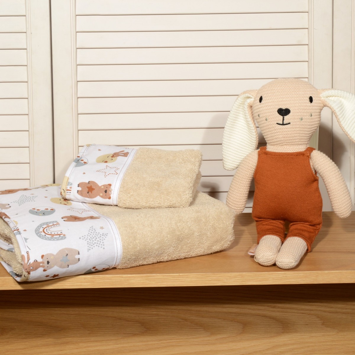 Σετ Πετσέτες 2 τεμ. 100% Βαμβάκι  30x50cm & 70x120cm  Oliver Baby